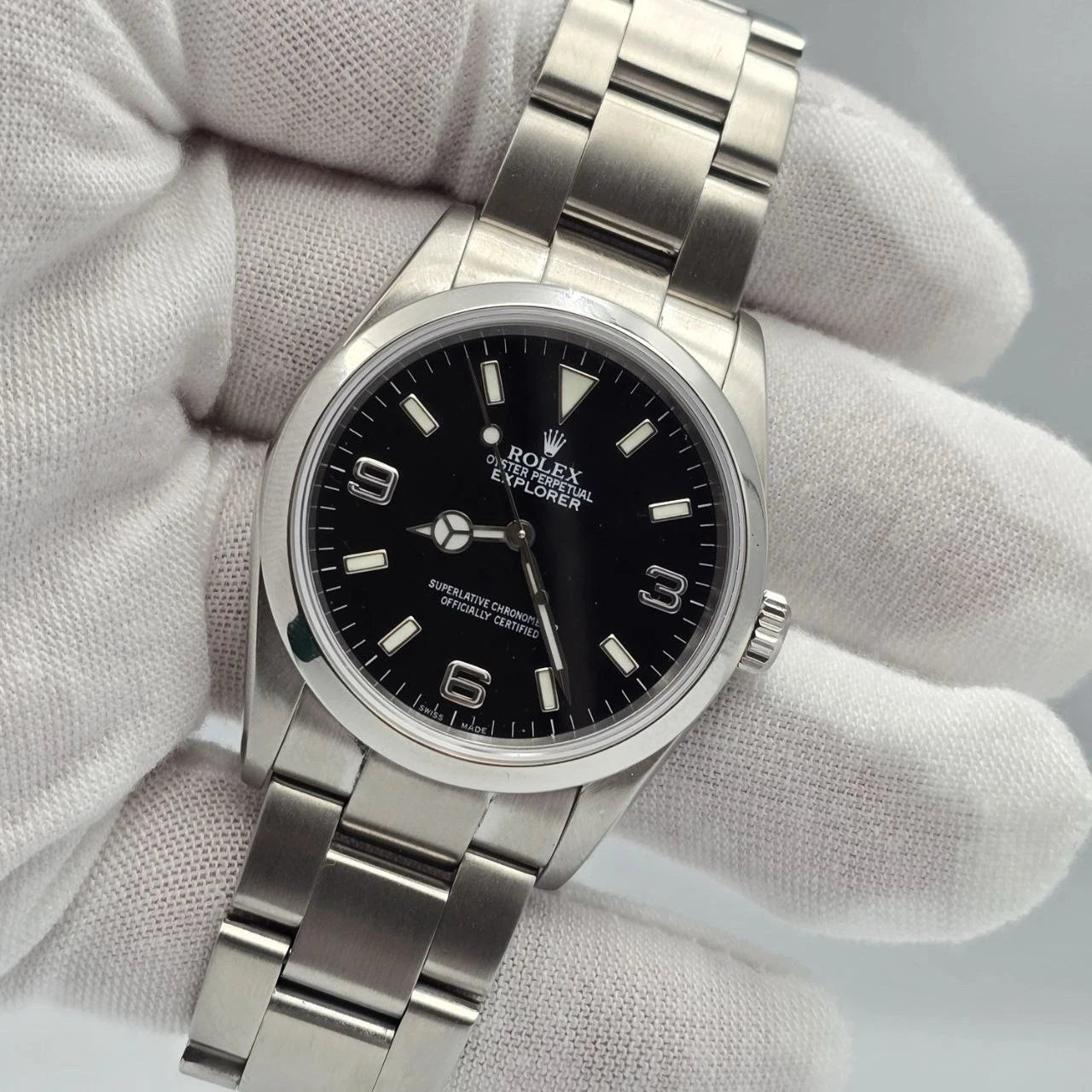 2005 Rolex Explorer I 114270 Men's Automatic 36mm Steel Black Dial Watch