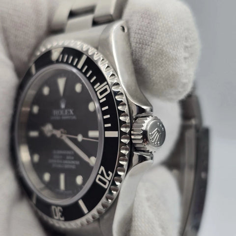 MINT 2009 Rolex Submariner No Date 14060M 4 Line REHAUT Black Dial 40mm Watch