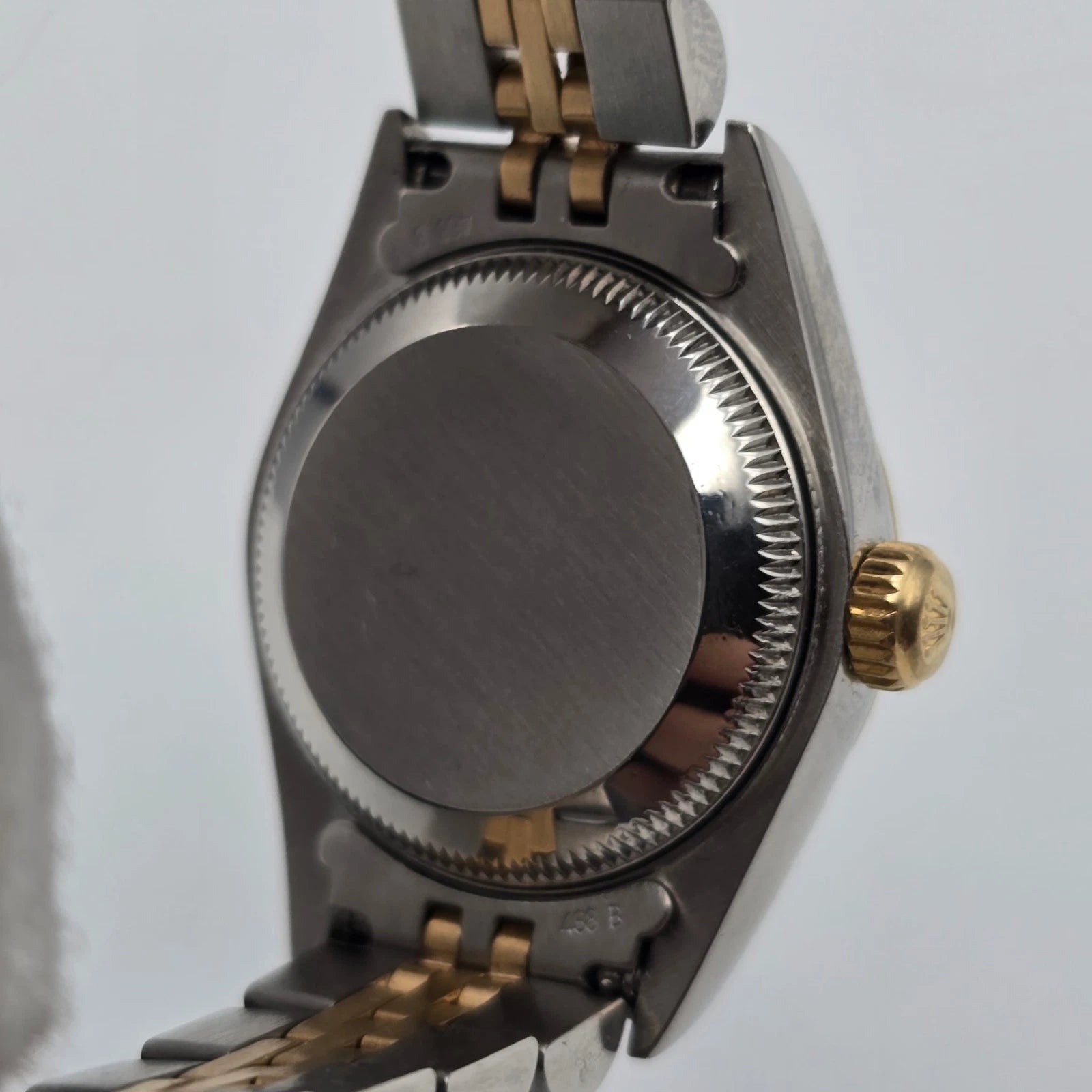 Rolex Lady Datejust 18K Gold & Steel NO HOLES 26mm Computer Diamond Dial 69173