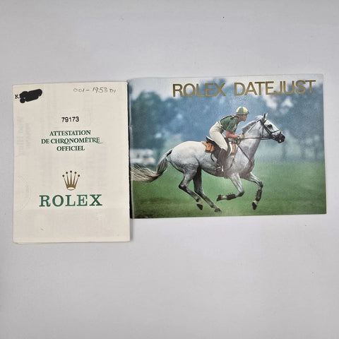 PAPERS Rolex Datejust Gold Steel Factory Rhodium Diamond Dial Jubilee 26mm 79173
