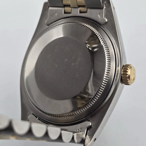 MINT Rolex Datejust Champagne Two-Tone Yellow Gold Jubilee 16013 36mm Watch