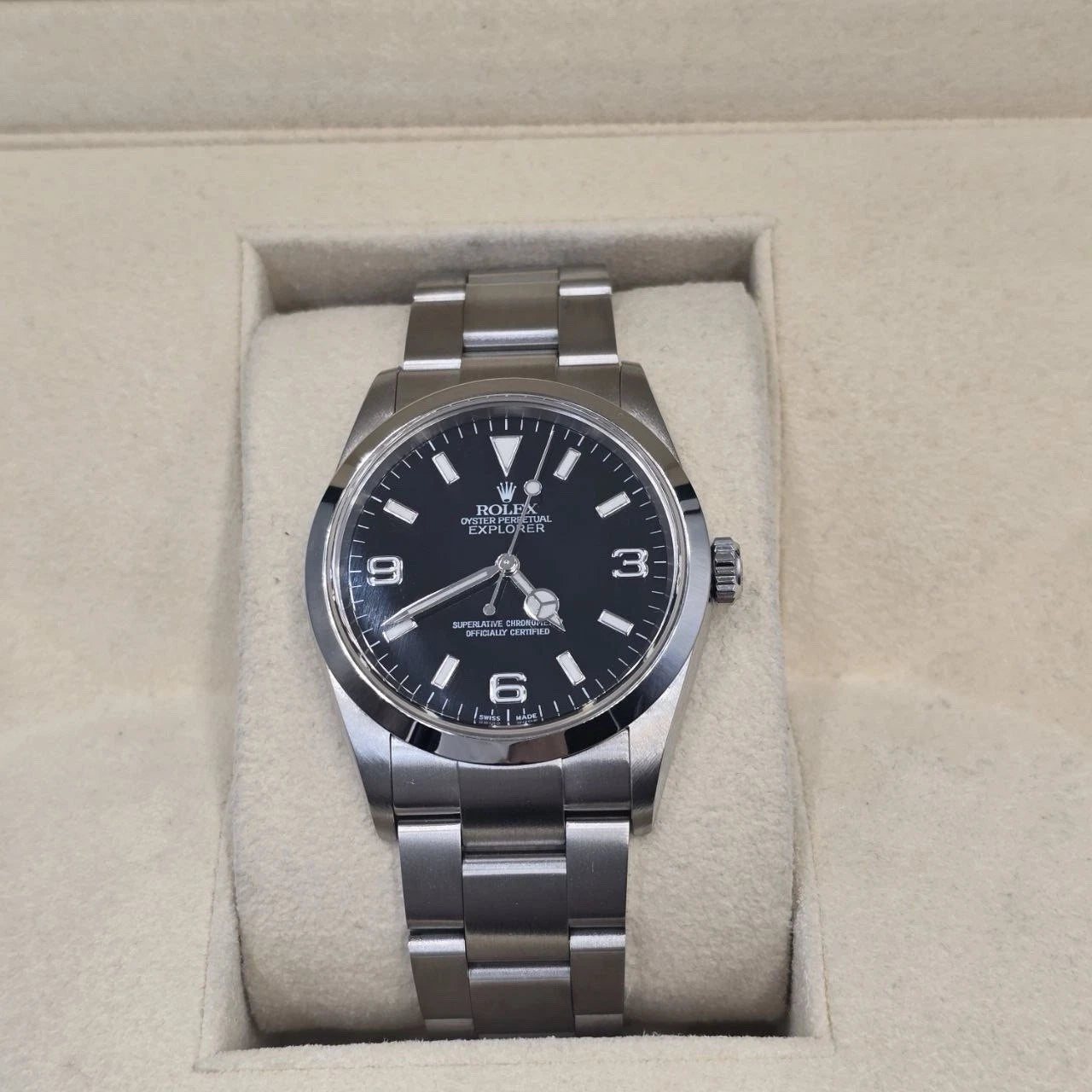 2006 Rolex Explorer I 114270 Men's Automatic 36mm Steel Black Dial Watch