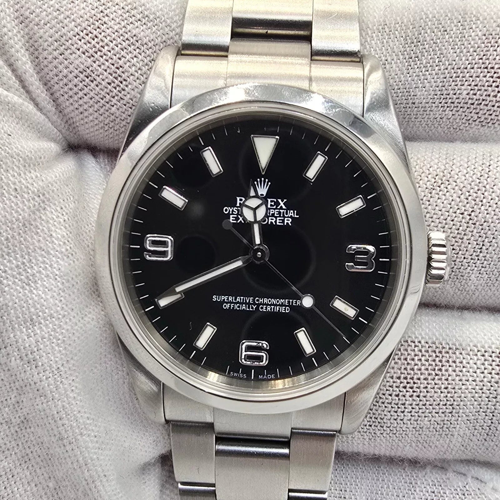 2005 Rolex Explorer I 114270 Men's Automatic 36mm Steel Black Dial Watch