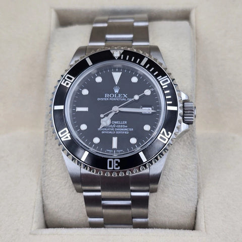 MINT 2009 Rolex Sea-Dweller 16600 Stainless Steel Black Dial 40MM Watch