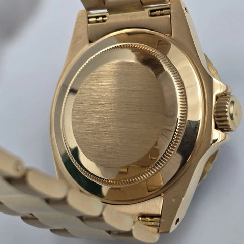 PAPERS Rolex Submariner Date Blue Yellow Gold 40mm Watch 16618 Watch BOX