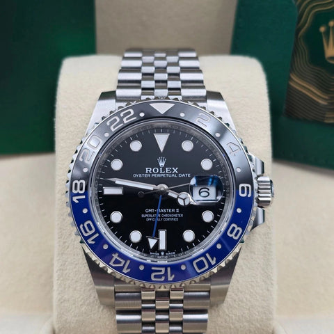 PAPERS 2024 Rolex GMT-Master II BATGIRL Steel JUBILEE 40mm 126710BLNR BOX