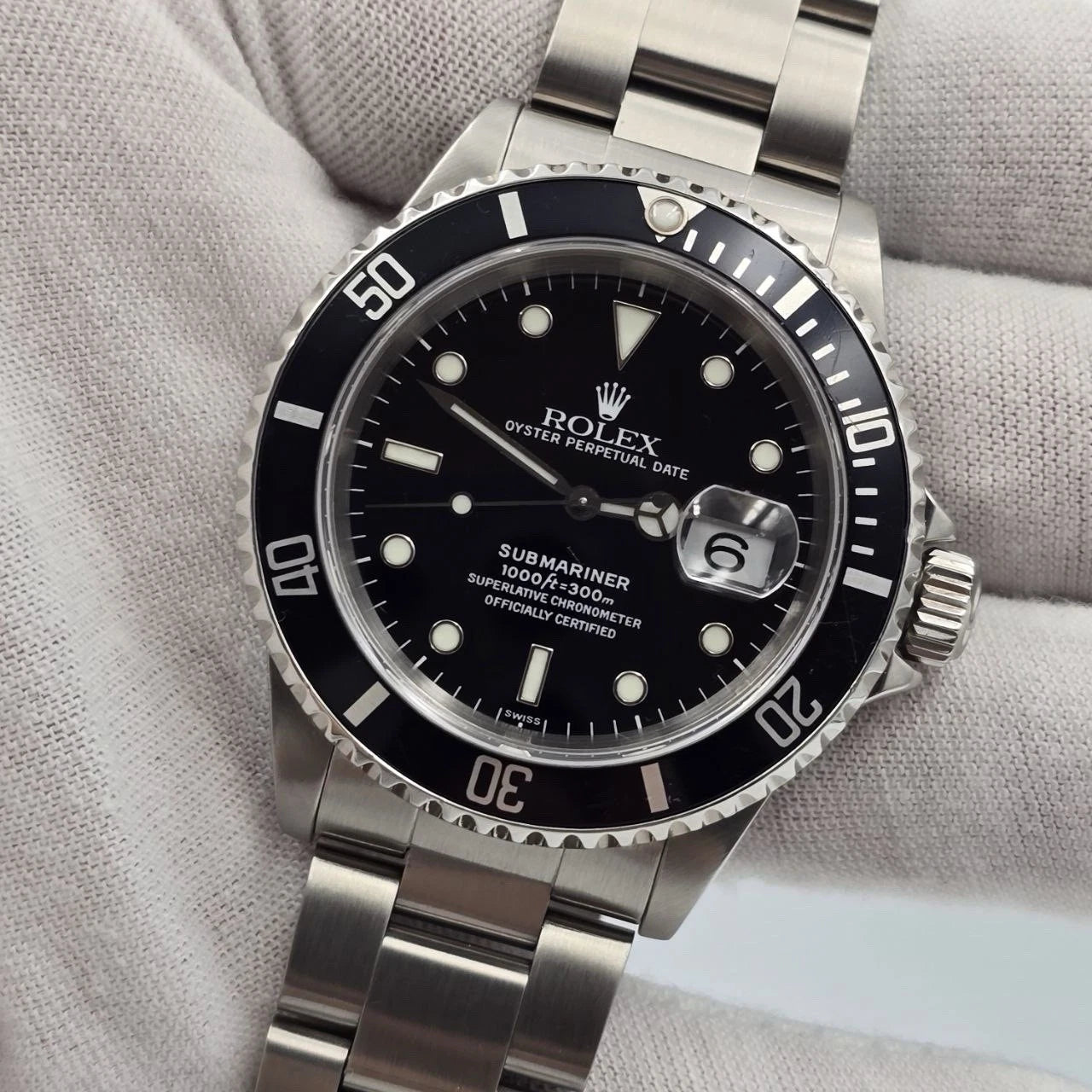 Rolex Submariner Date 16610 Black Dial Stainless Steel Oyster 40mm