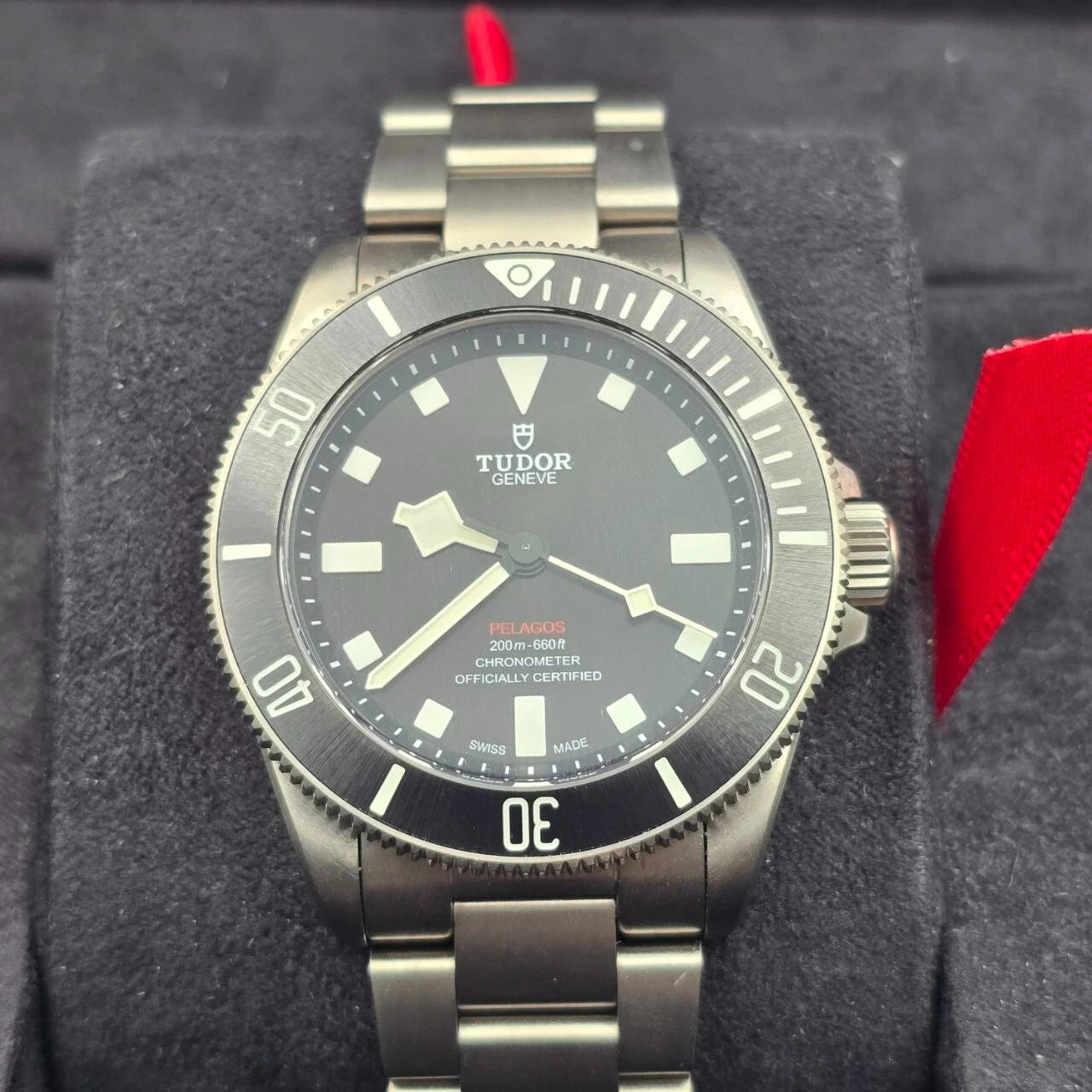 PAPERS 2022 Tudor Pelagos 39mm Titanium Black Dial Automatic Watch 25407N BOX