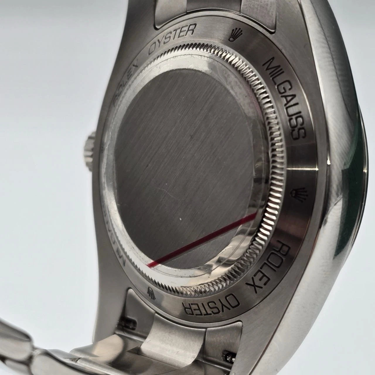 2025 RSC Rolex Milgauss 116400 Steel Black Dial Orange Hand 40mm + 2008 PAPERS