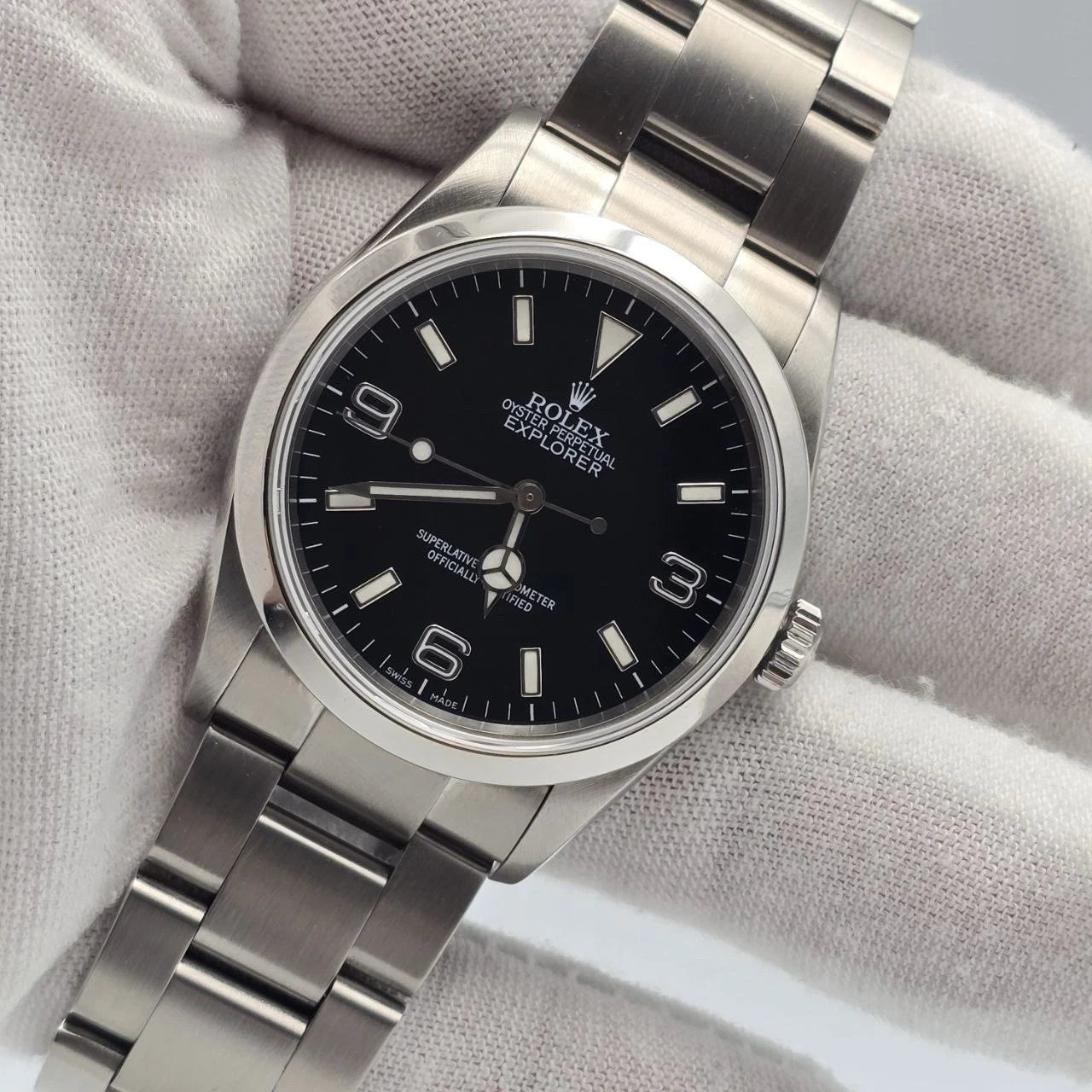 2001 Rolex Explorer I 114270 Men's Automatic 36mm Steel Black Dial Watch