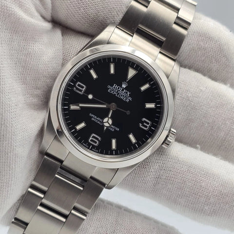 2001 Rolex Explorer I 114270 Men's Automatic 36mm Steel Black Dial Watch
