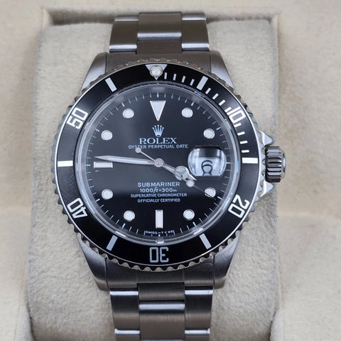 2022 RSC Rolex Submariner Date 40mm Black Dial Steel Oyster Watch 16610