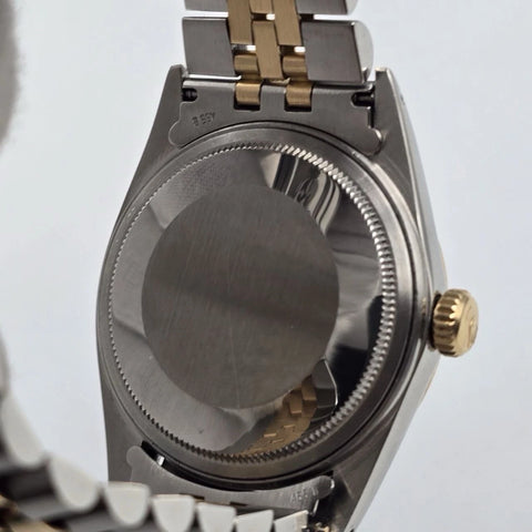 Rolex Datejust Wimbledon Two-Tone Yellow Gold Jubilee 16013 36mm Watch