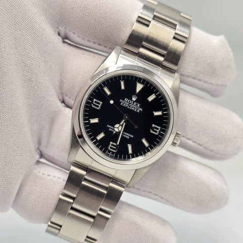Rolex Explorer I 14270 Men's Automatic 36mm Steel Black Dial Watch