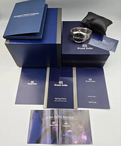 PAPERS 2023 Grand Seiko Blue 40mm Steel Watch SBGA439 Heritage Collection BOX