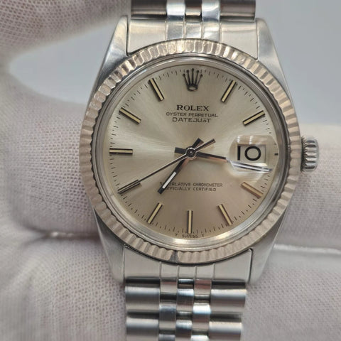 Rolex Datejust 1601 Stainless Steel Silver Dial Jubilee 36mm Watch