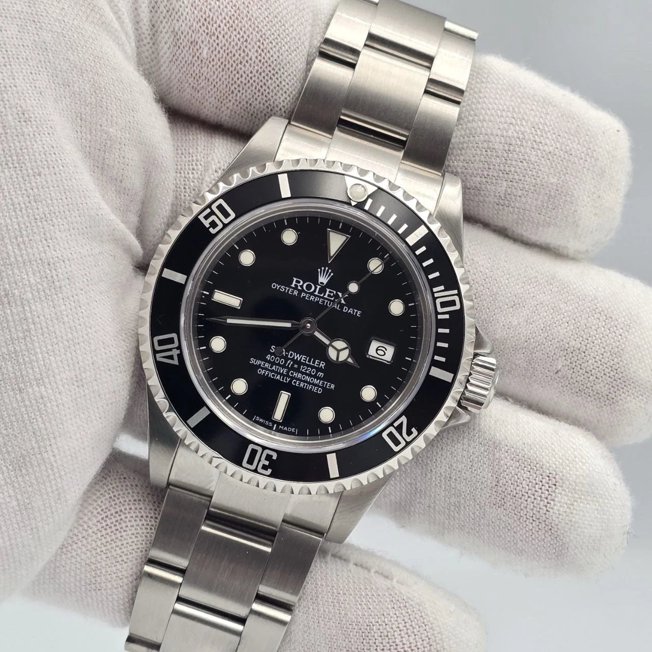 MINT 2007 Rolex Sea-Dweller 16600 Stainless Steel Black Dial 40MM Watch