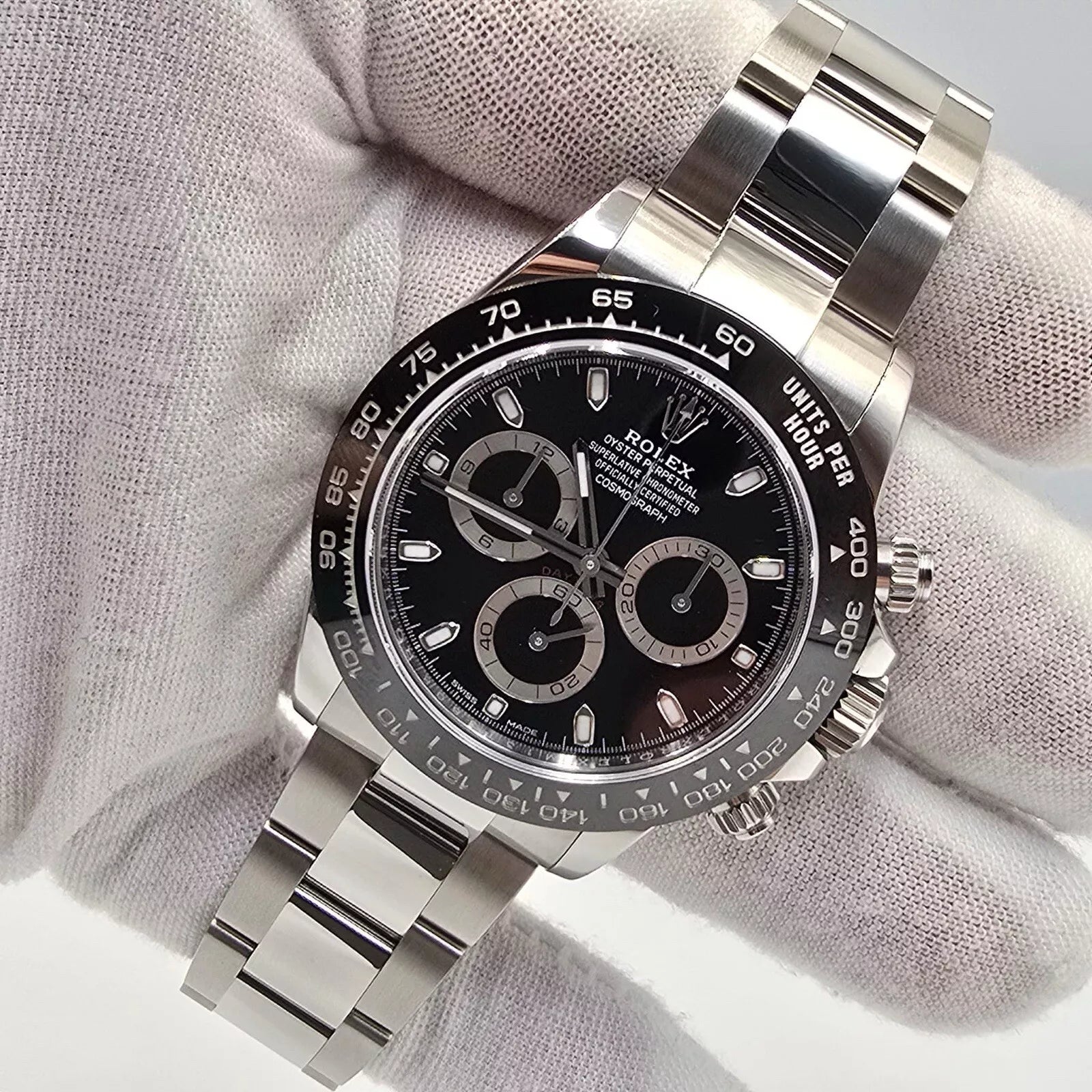 2022 PAPERS Rolex Daytona 116500LN Black Ceramic 40mm Steel Watch Box