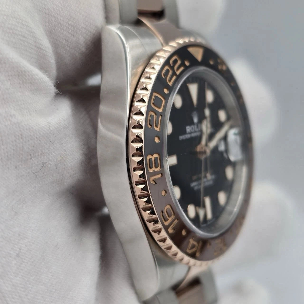 2019 PAPERS Rolex GMT-Master II Rootbeer 40mm 126711CHNR Two-Tone Rose Gold BOX