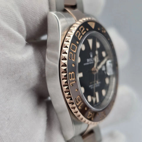 2019 PAPERS Rolex GMT-Master II Rootbeer 40mm 126711CHNR Two-Tone Rose Gold BOX