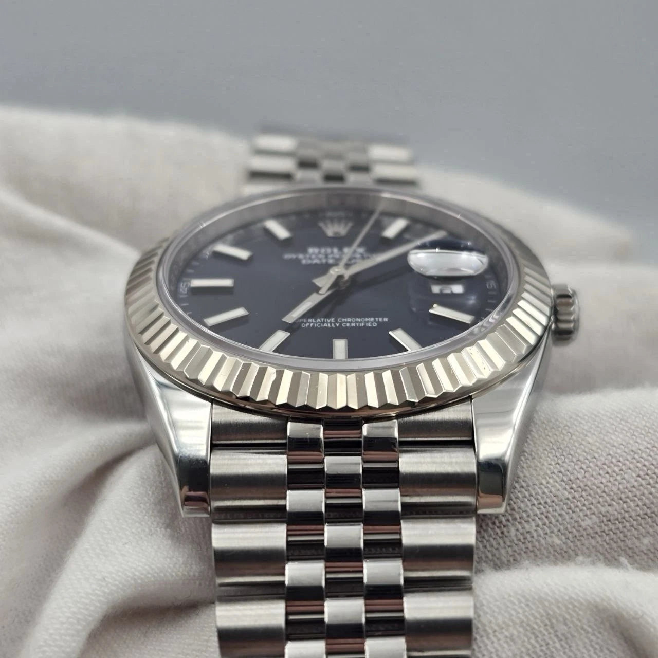2022 PAPERS Rolex Datejust 41mm 126334 Stainless Steel Jubilee Blue Dial BOX