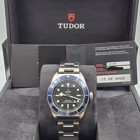 NEW 2025 Tudor Heritage Black Bay 41mm Steel 79230B Black Dial Watch UNWORN