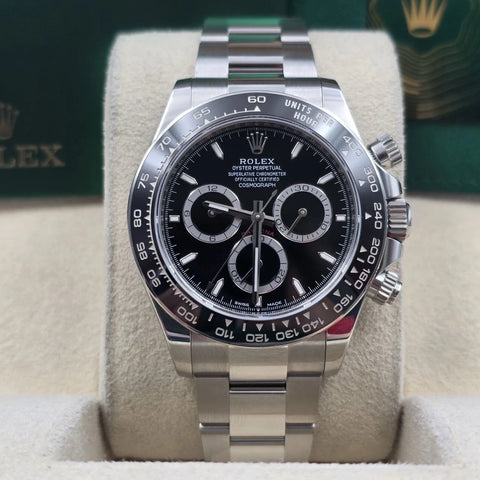 2024 PAPERS Rolex Cosmograph Daytona 40mm 126500LN Steel Black Dial BOX