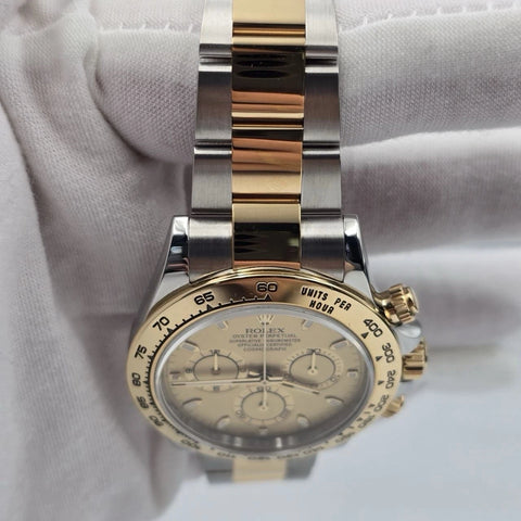2023 PAPERS Rolex Daytona Champagne Dial 18K Yellow Gold Steel 116503 BOX