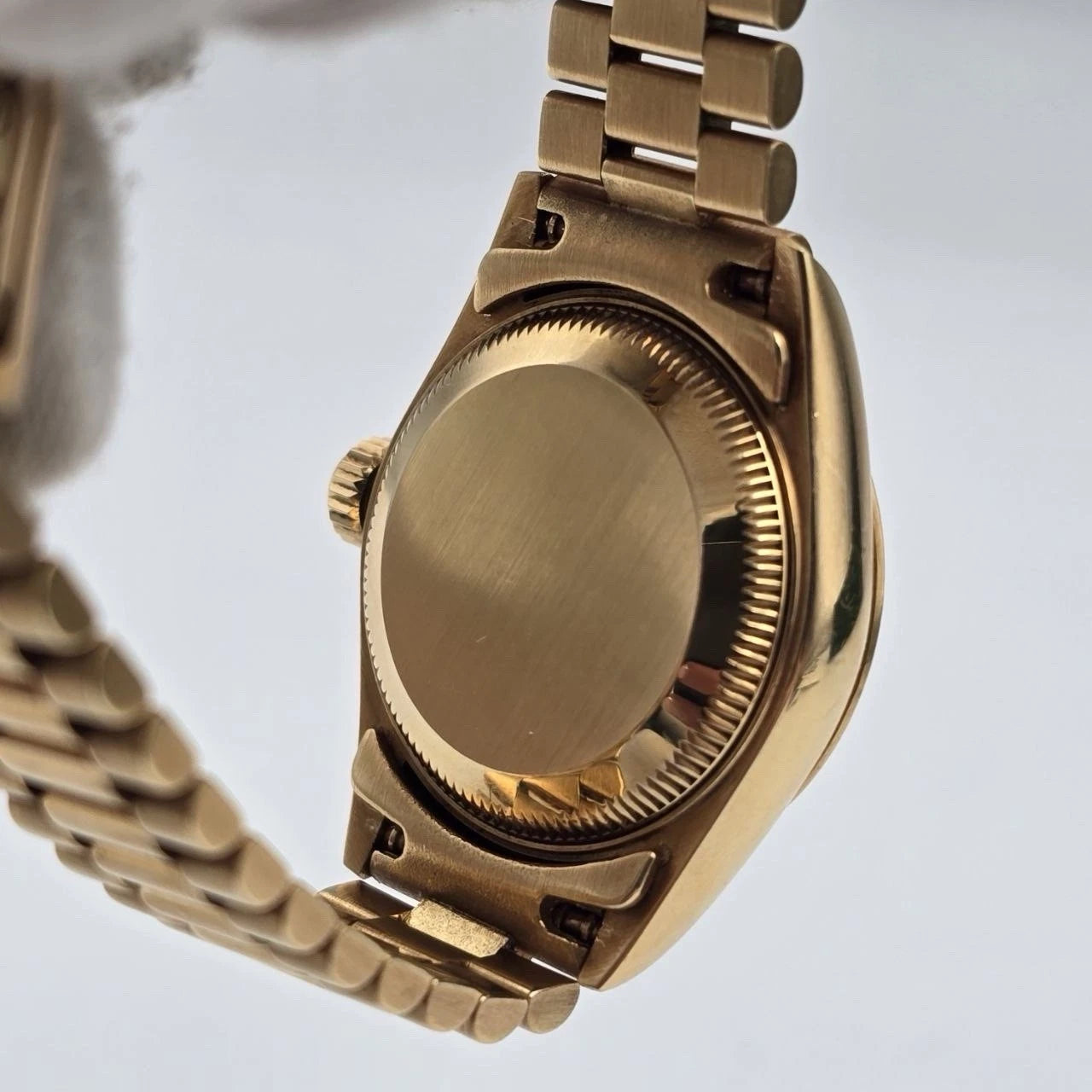 PAPERS Rolex Datejust Champagne Diamond Dial 18K Yellow Gold 69178 26mm + RSC