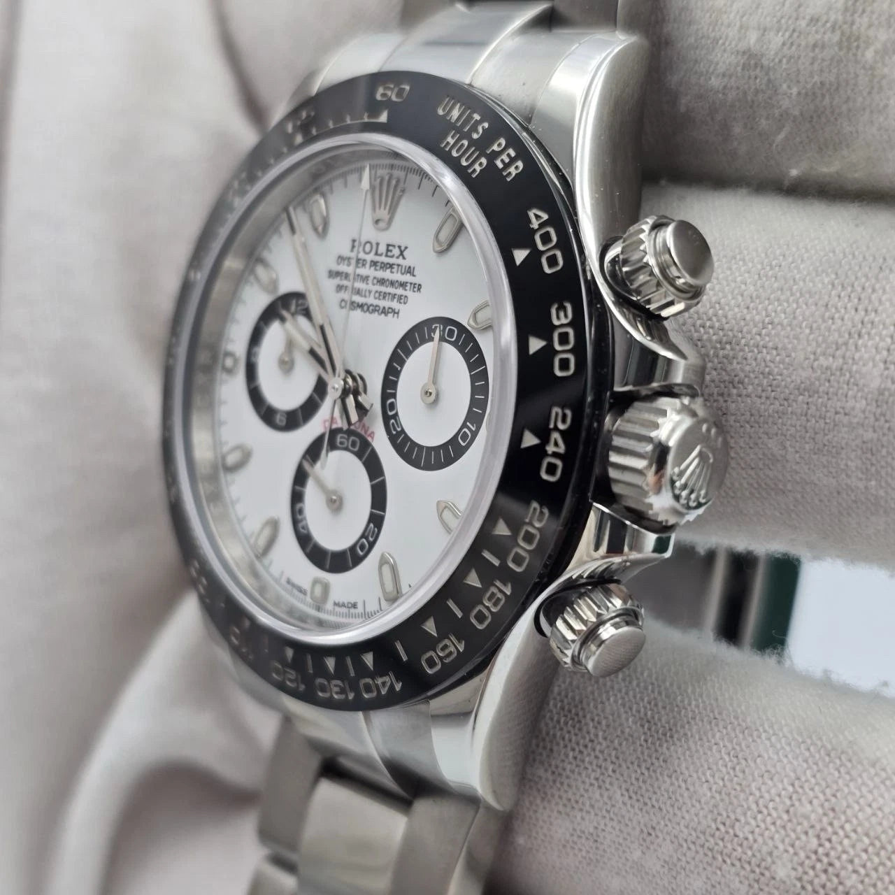 2017 PAPERS Rolex Daytona 116500LN Panda White Dial Ceramic 40mm Steel BOX