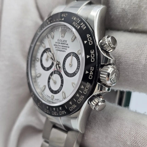2017 PAPERS Rolex Daytona 116500LN Panda White Dial Ceramic 40mm Steel BOX