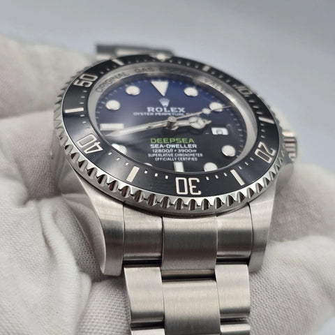 PAPERS 2022 Rolex Sea-Dweller Deepsea James Cameron Blue 126660 44mm Watch BOX