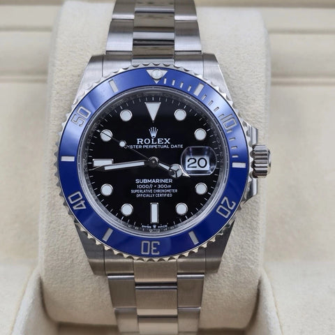 2021 PAPERS Rolex 126619LB Submariner Blue Cookie Monster Gold 41mm Watch BOX
