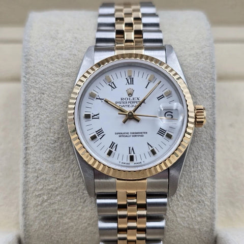 Rolex Datejust Midsize 68273 White Roman 1