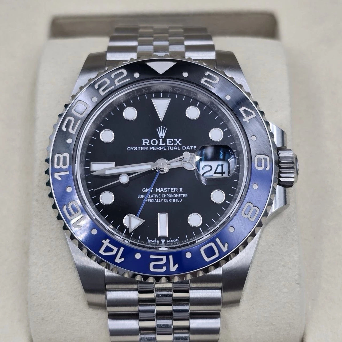 NEW 2026 Rolex GMT-Master II BATGIRL Steel JUBILEE 40mm 126710BLNR UNWORN