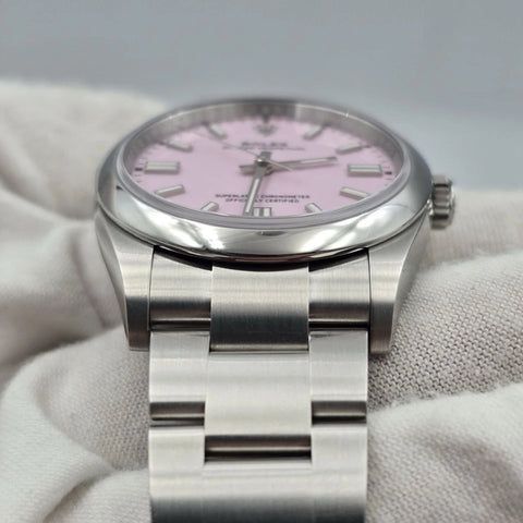 Rolex Oyster Perpetual 126000 Candy Pink Dial