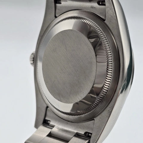 2015 PAPERS Rolex Oyster Perpetual 36mm Steel Silver Dial Watch 116000 BOX