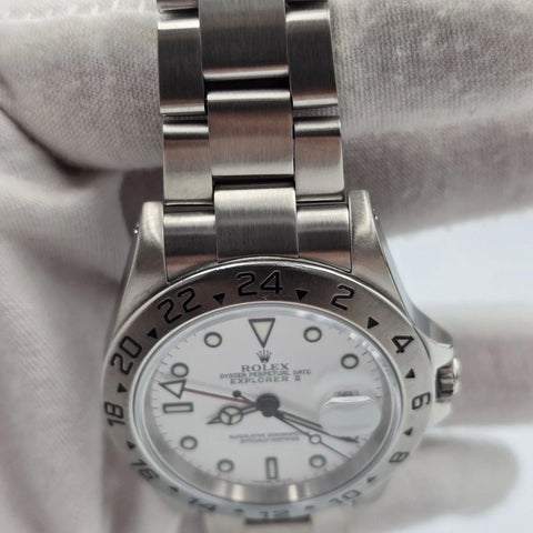 2025 RSC Rolex 16570 Explorer II Polar White Stainless Steel 40mm Watch
