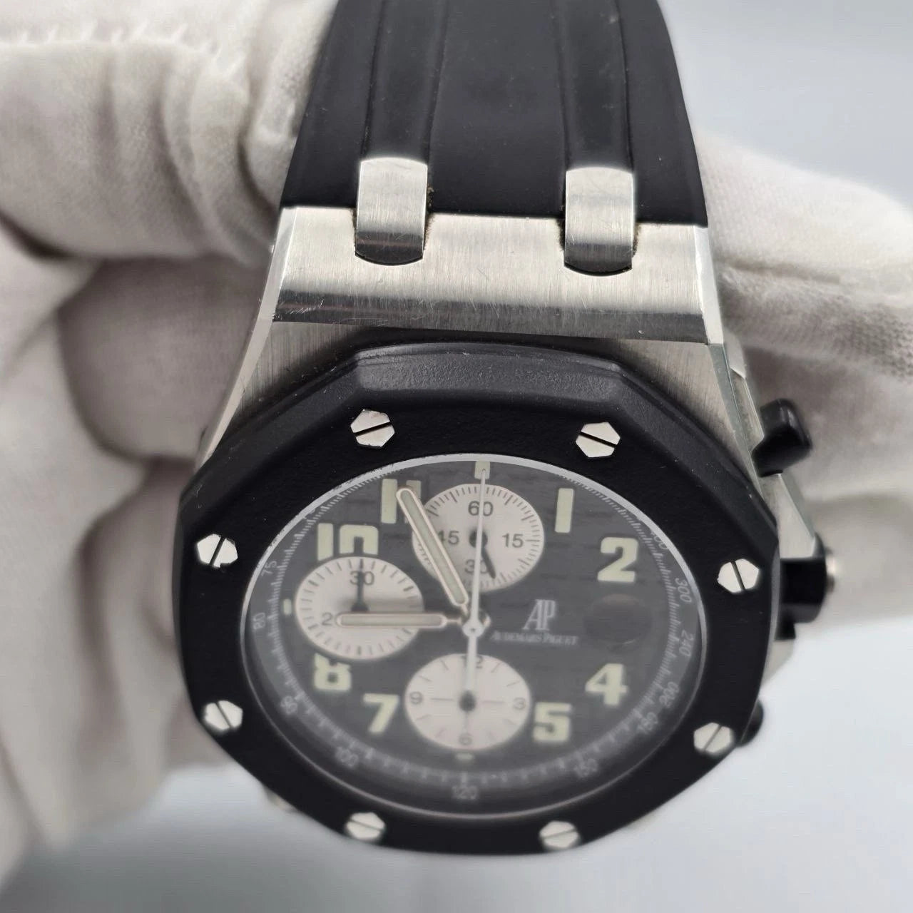 2010 PAPERS Audemars Piguet Royal Oak Offshore Black 42mm Rubberclad 25940SK