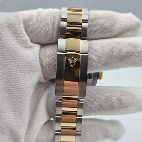 2019 PAPERS Rolex Sky-Dweller Two-Tone Gold Steel Black 42mm 326933 BOX