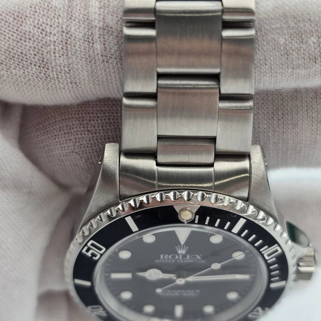 Rolex Submariner No-Date 2 Liner Black Dial Steel Oyster 40mm Watch 14060