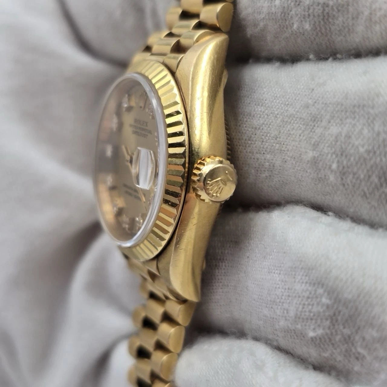 Rolex Lady Datejust 69178 Champagne Diamond Dial