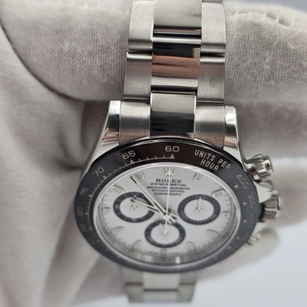 2017 PAPERS Rolex Daytona 116500LN Panda White Dial Ceramic 40mm Steel BOX