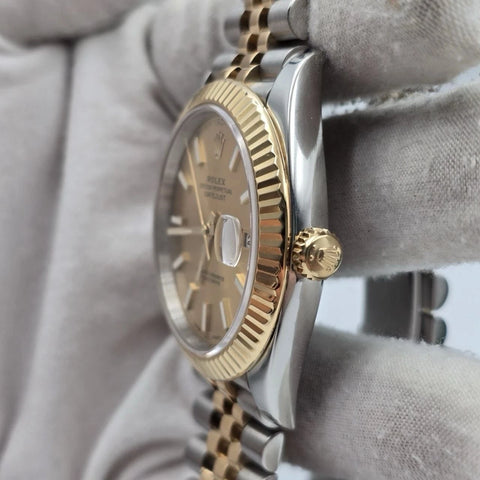 2019 PAPERS Rolex Datejust 41mm 126333 Two Tone Jubilee Champagne Dial BOX
