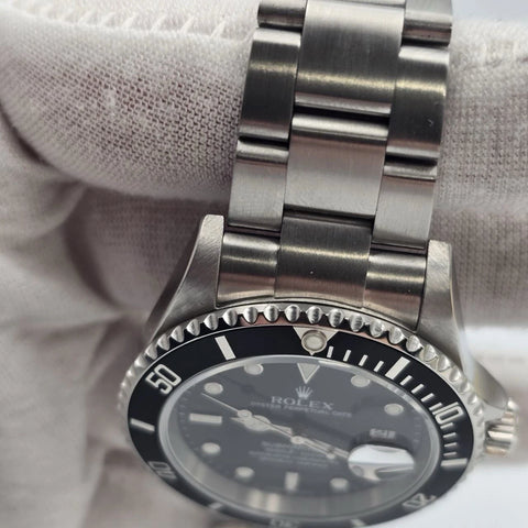 PAPERS 2004 Rolex Submariner Date 16610 Black Dial Stainless Steel Oyster 40mm