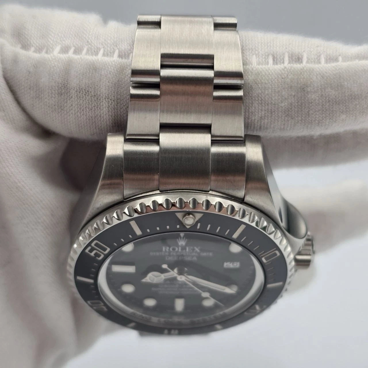 2009 PAPERS Rolex Sea-Dweller Deepsea 44mm Black Ceramic Steel Dive Watch 116660
