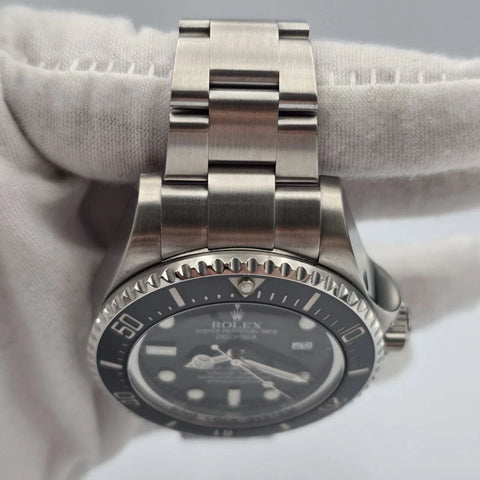2009 PAPERS Rolex Sea-Dweller Deepsea 44mm Black Ceramic Steel Dive Watch 116660