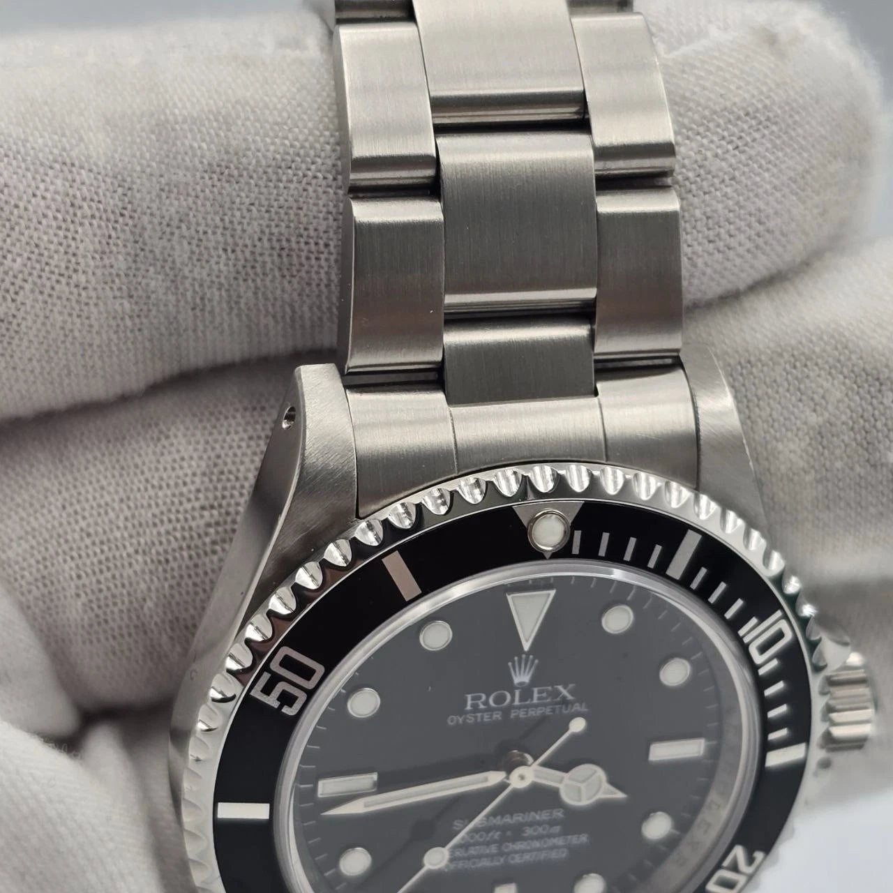 2008 Rolex Submariner No Date 14060M 4 Liner Black Dial Engraved Steel 40mm