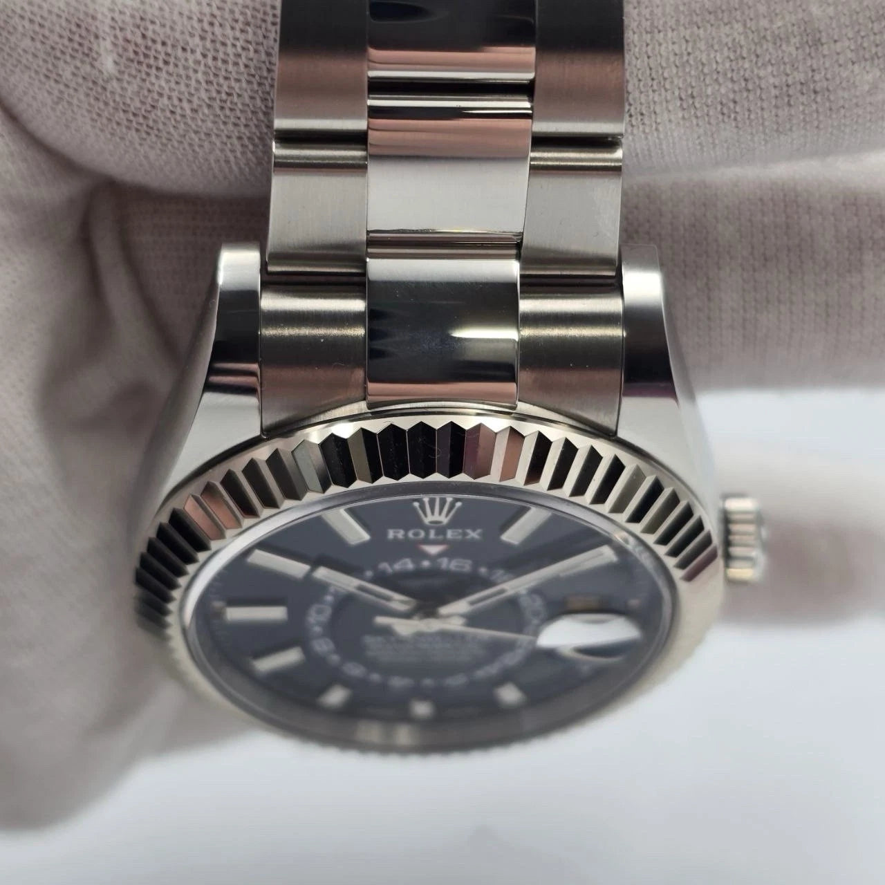 PAPERS 2023 Rolex Sky Dweller 42mm Oyster Blue Dial Steel Watch 326934 BOX