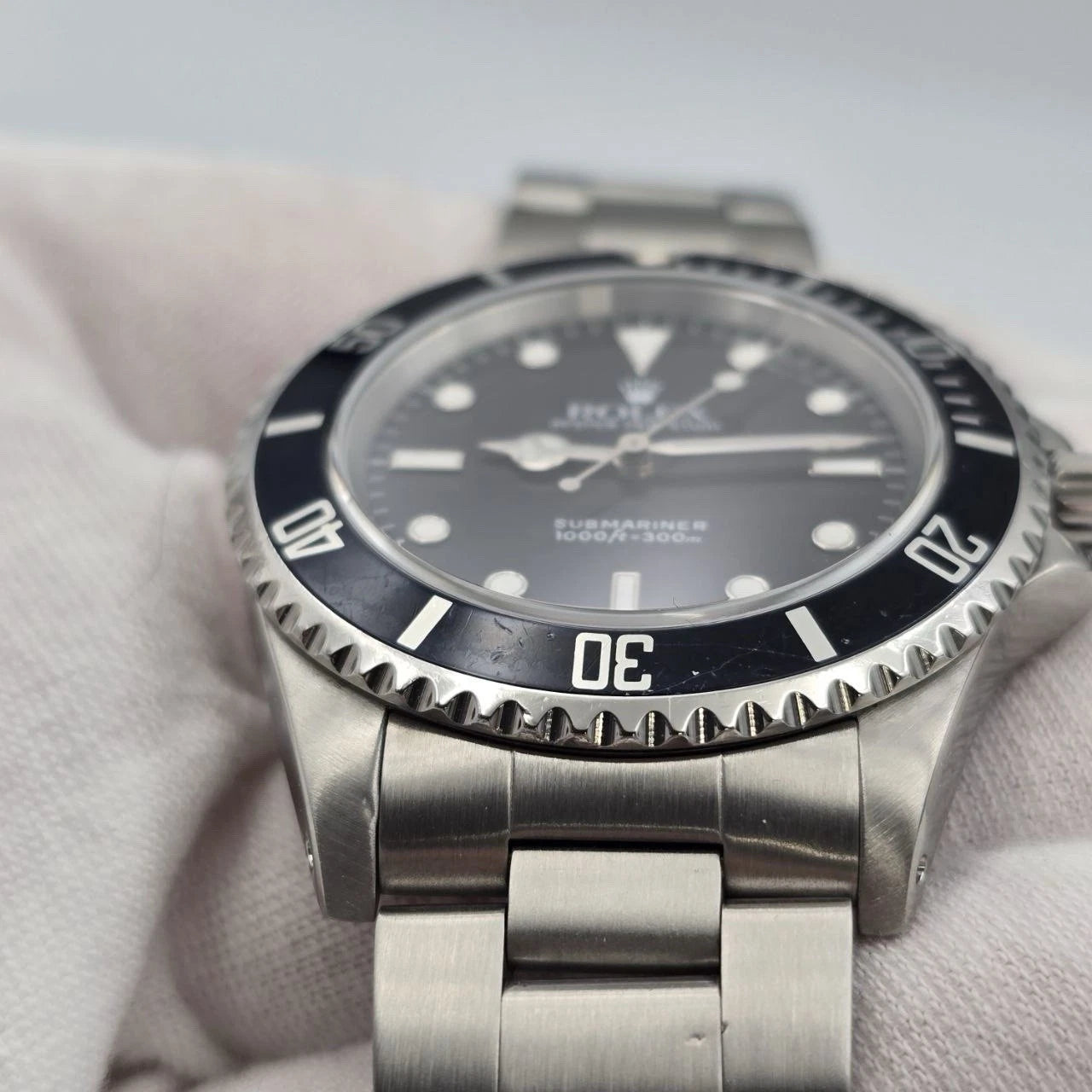 Rolex Submariner No-Date 2 Liner Black Dial Steel Oyster 40mm Watch 14060